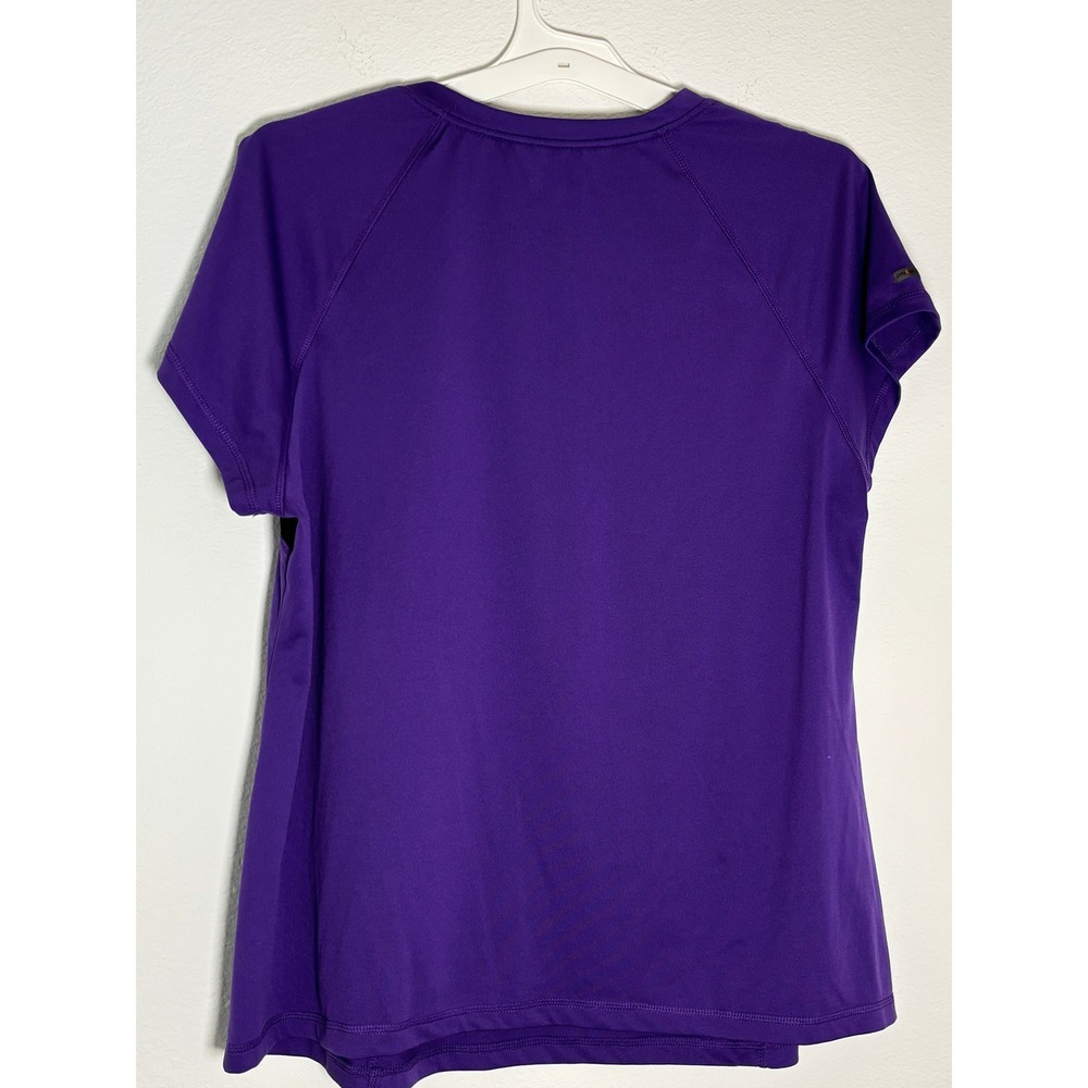 Danskin Now Womens 2X Purple Mesh Inset Activewear T-Shirt DNW34266 GOPURP - Picture 3 of 4